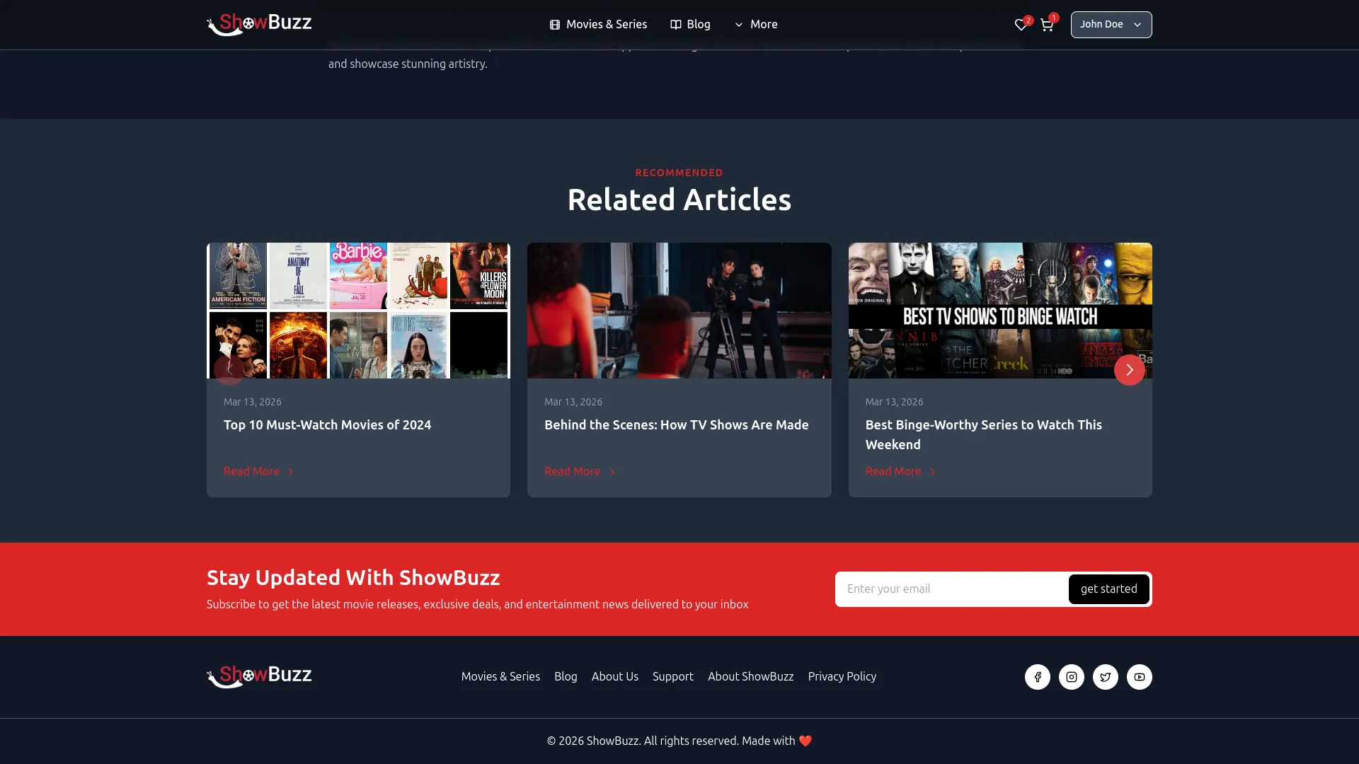 Movie & Tv Studio management