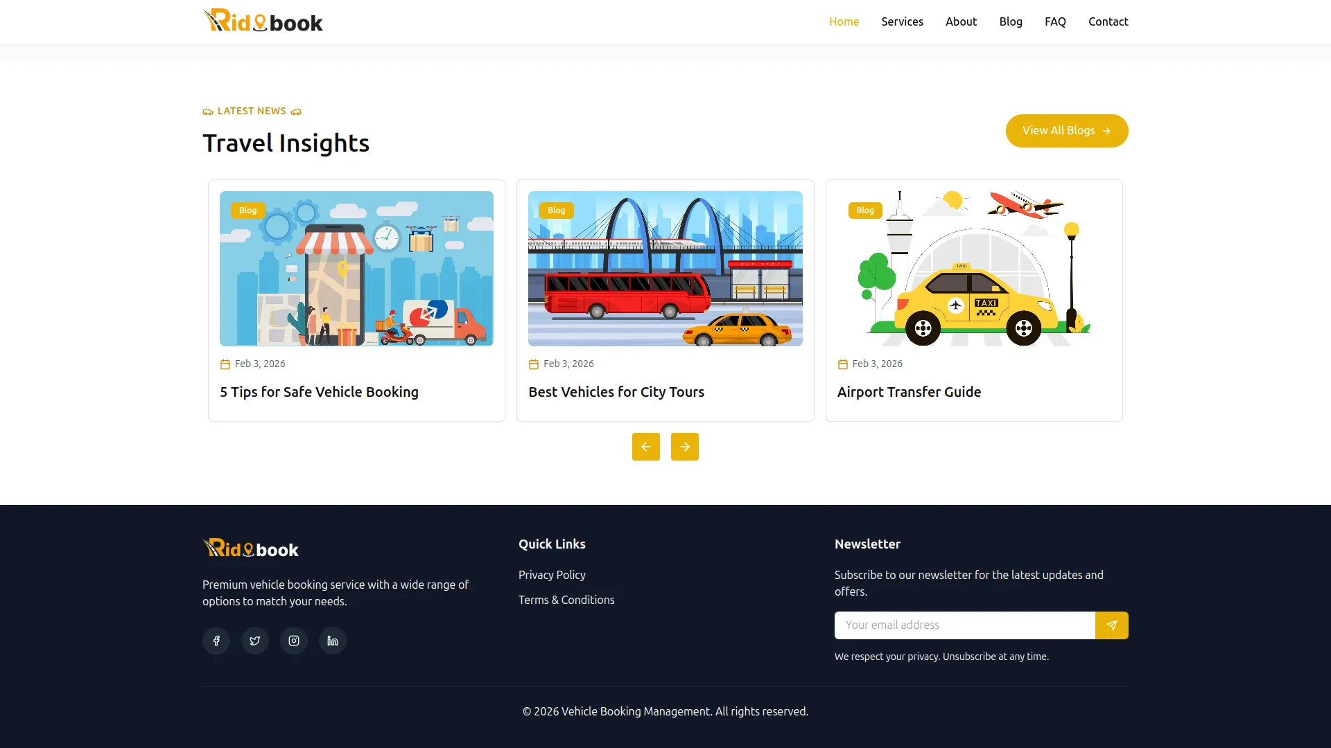 vehicle booking