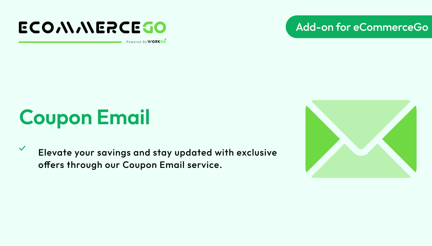 Coupon Email – eCommerceGo Addon - WorkDo