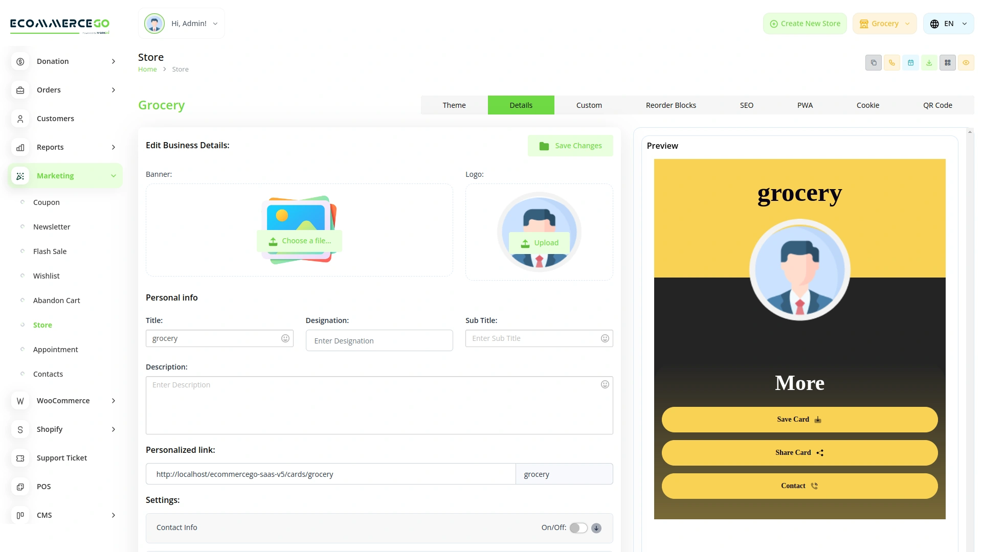 Marketing – eCommerceGo Add-On