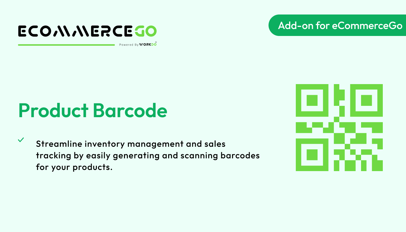 Product Barcode – eCommerceGo Addon - WorkDo