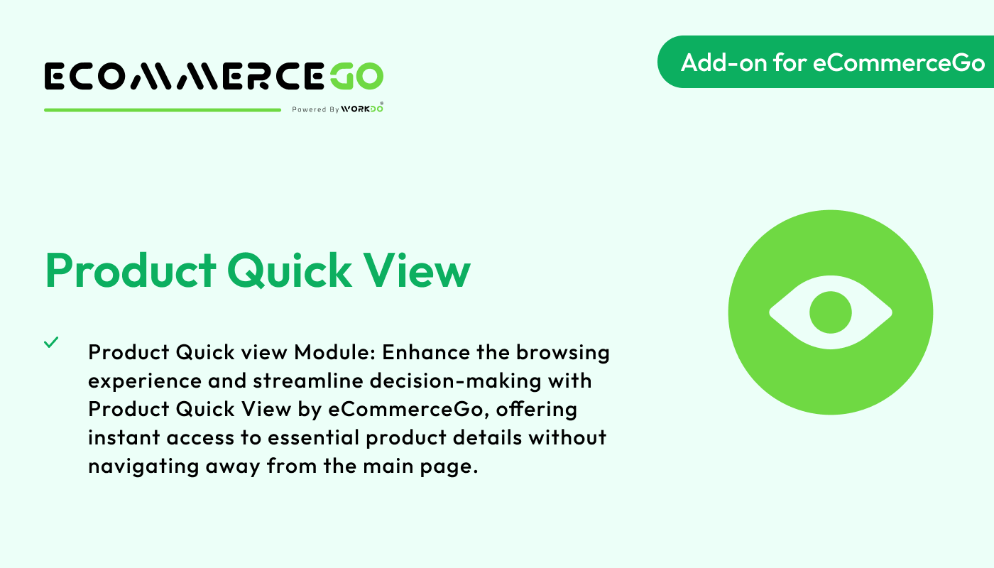 Product Quick View – eCommerceGo Addon - WorkDo