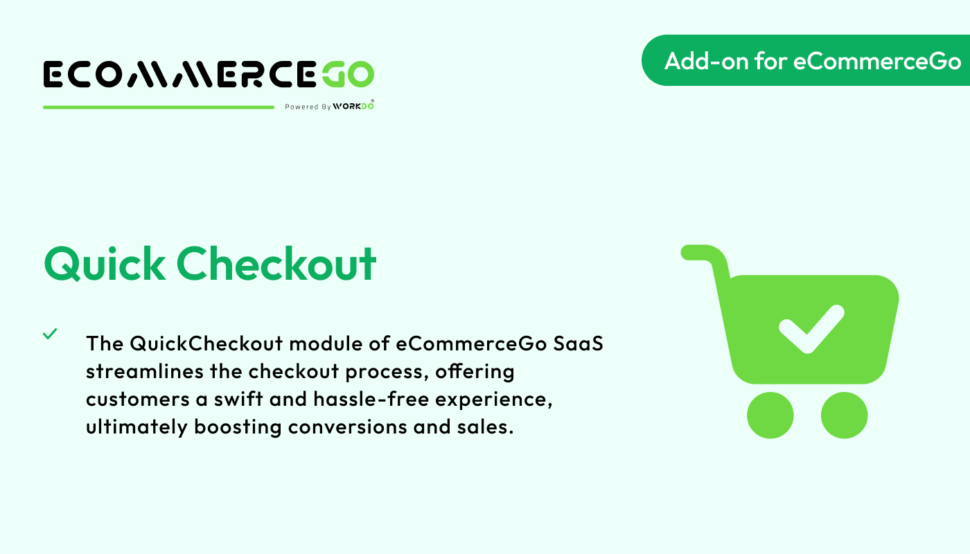 Quick Checkout – eCommerceGo Addon - WorkDo