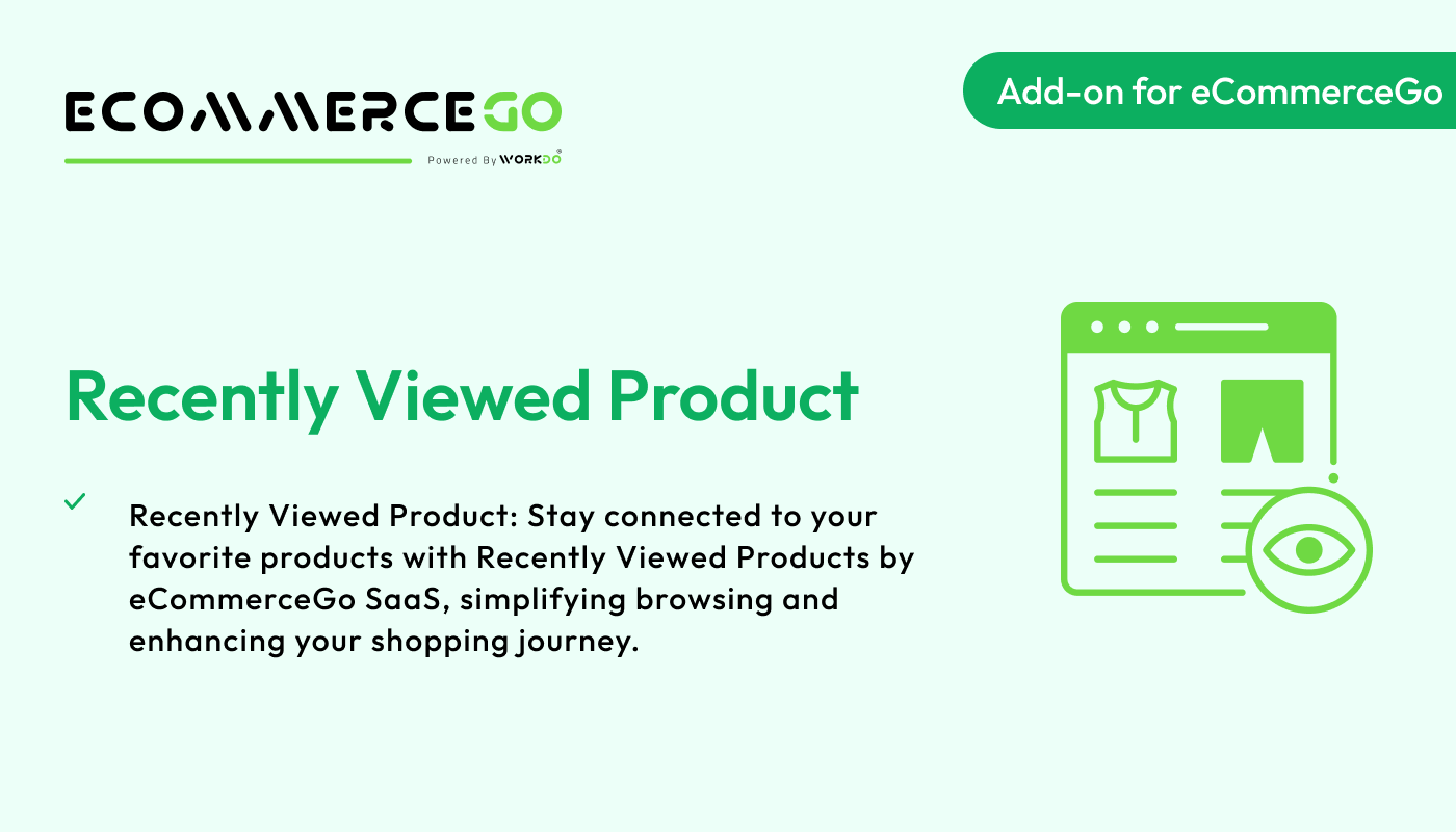 Recently Viewed Product – eCommerceGo Addon - WorkDo