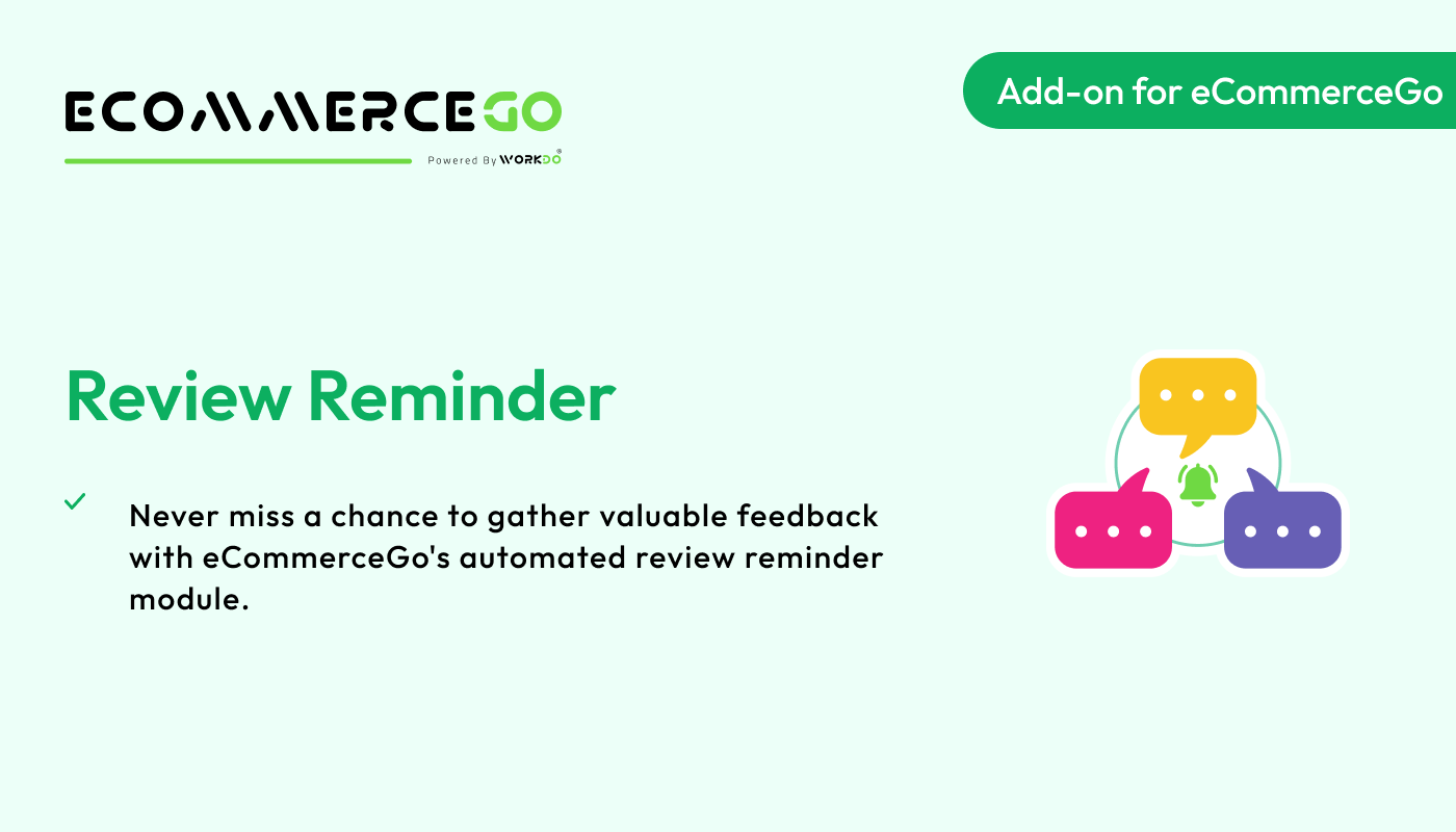 Review Reminder – eCommerceGo Addon - WorkDo