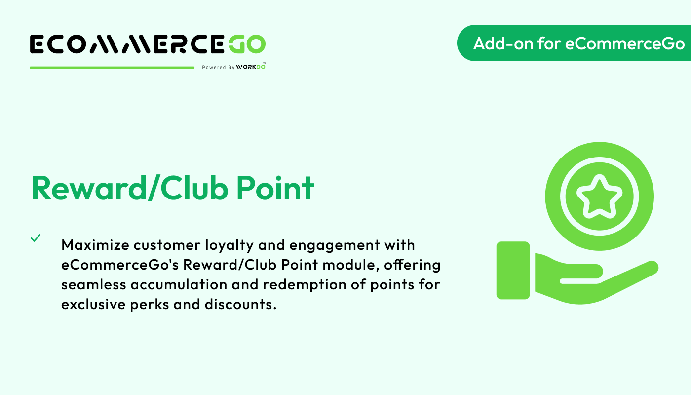 Reward-Club Point – eCommerceGo Addon - WorkDo