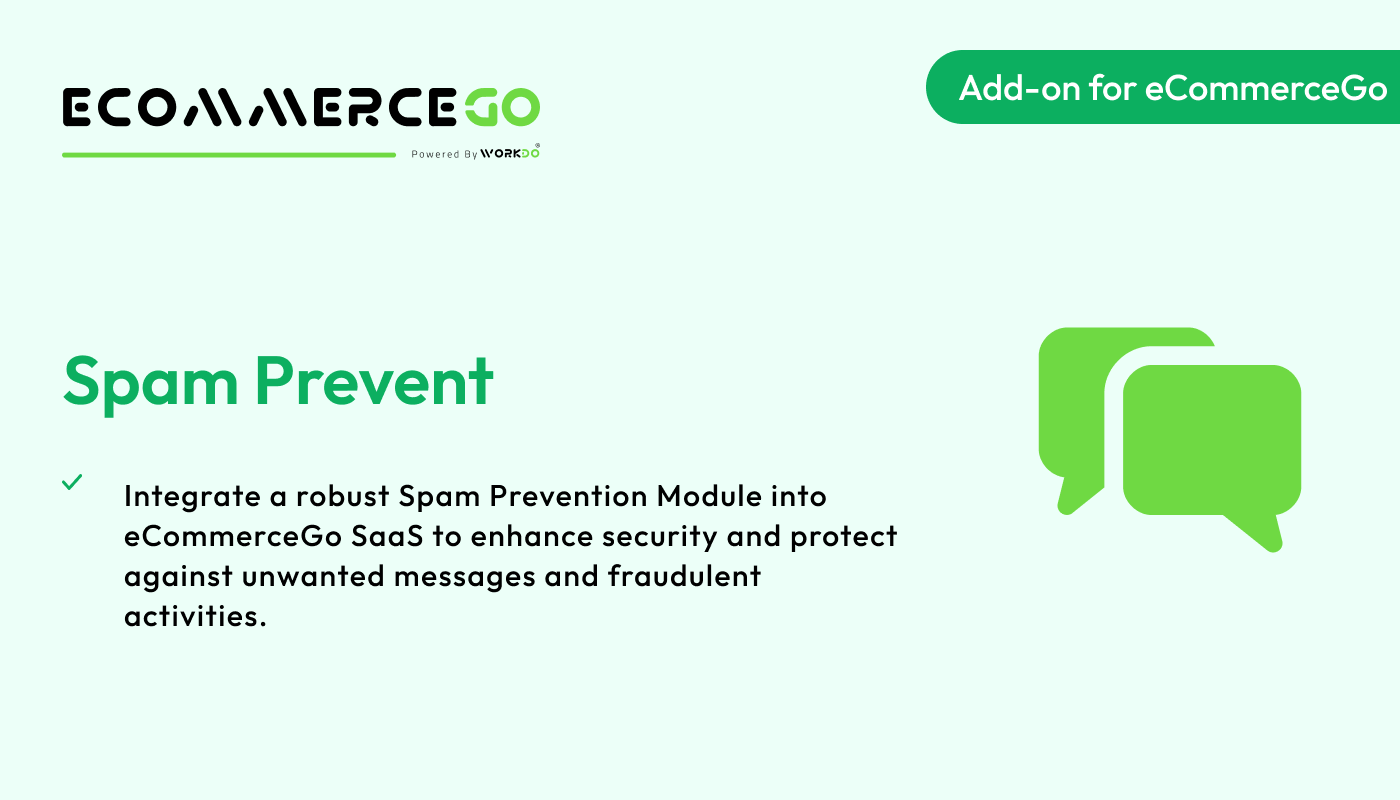 Spam Prevent – eCommerceGo Addon - WorkDo