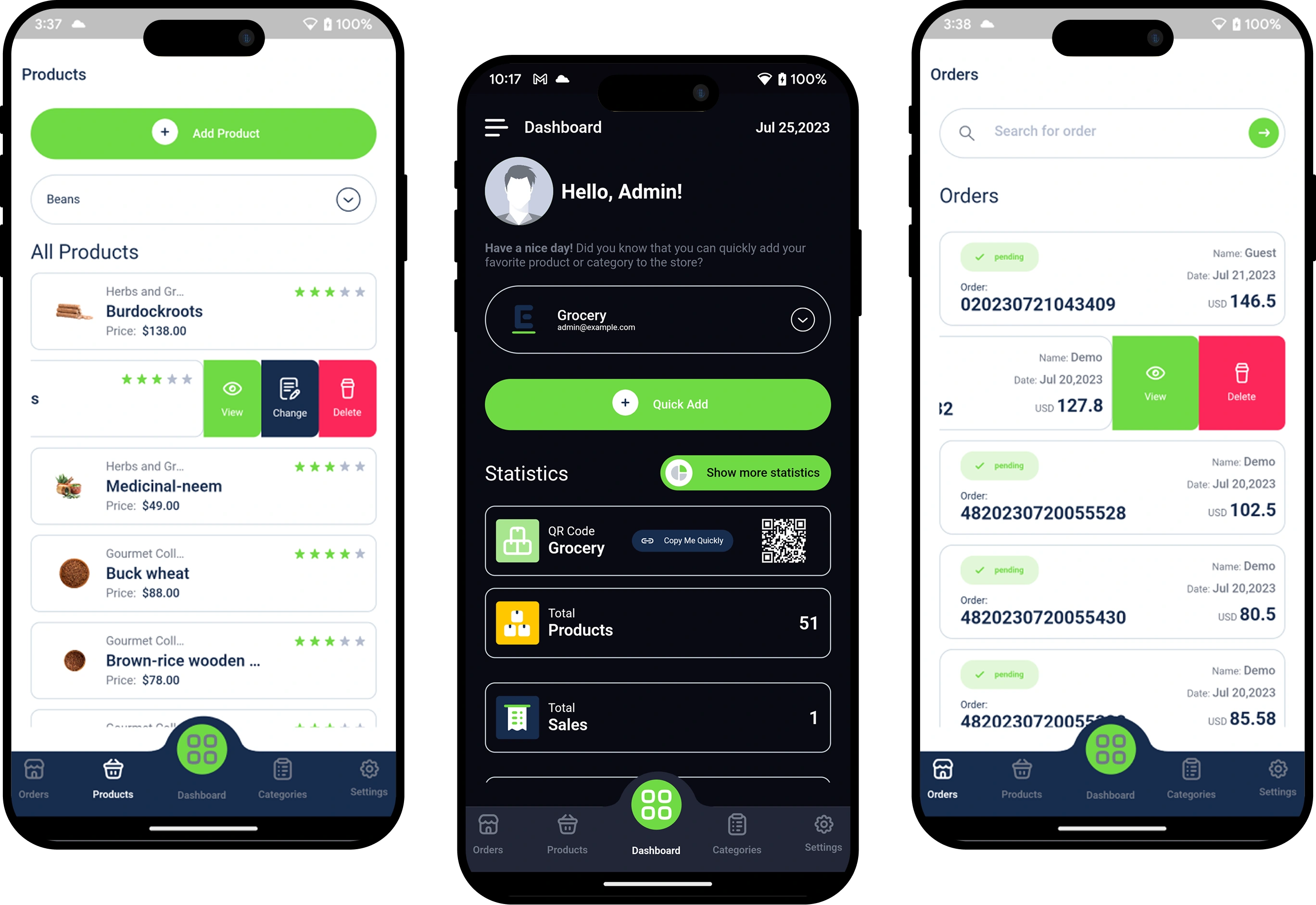 Admin Seller App