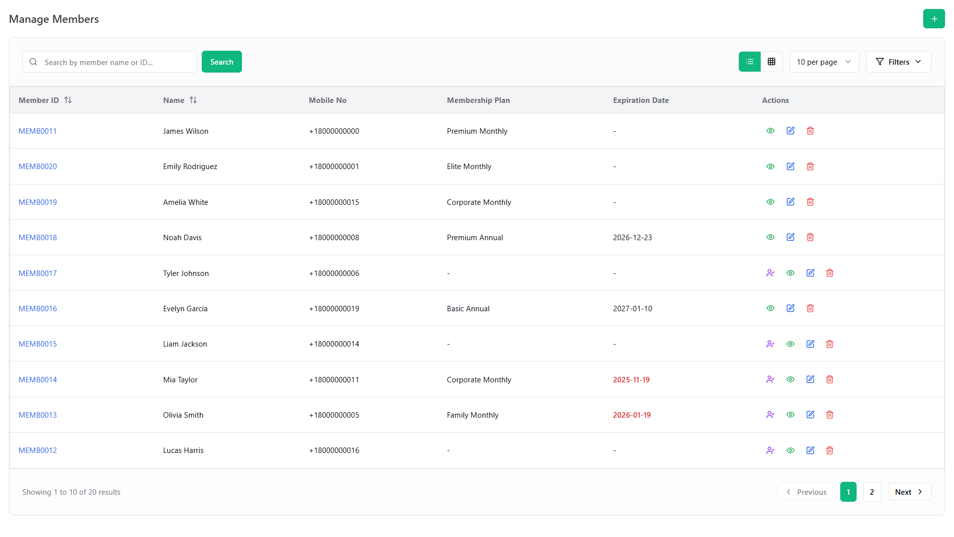 Centralized Member Management