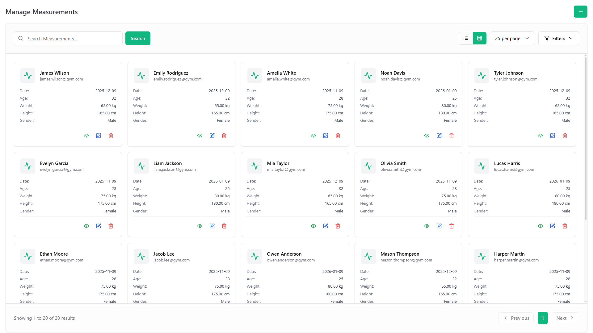 Monitor Member Measurements & Progress