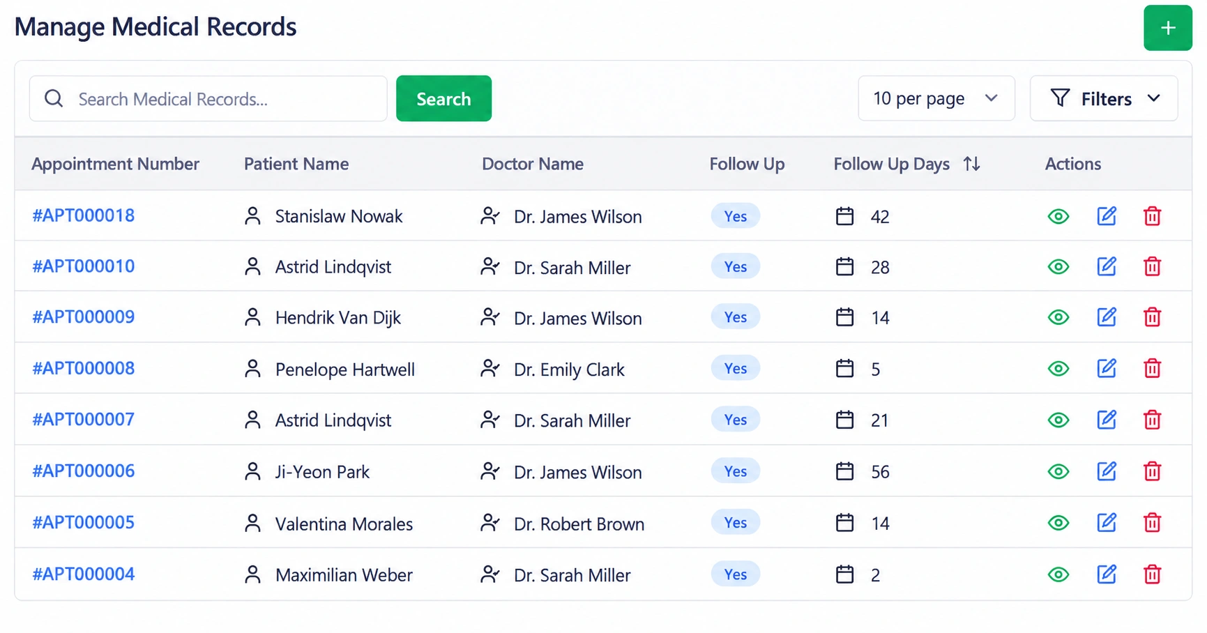 Digital Medical Record Management