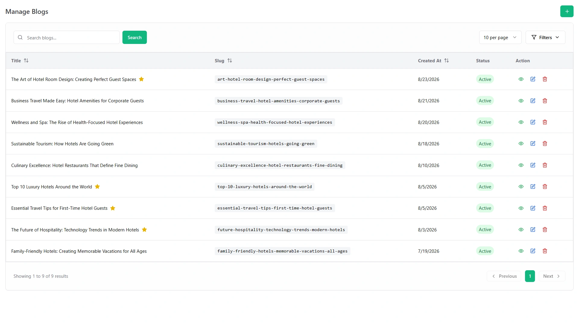 manage blogs & insights