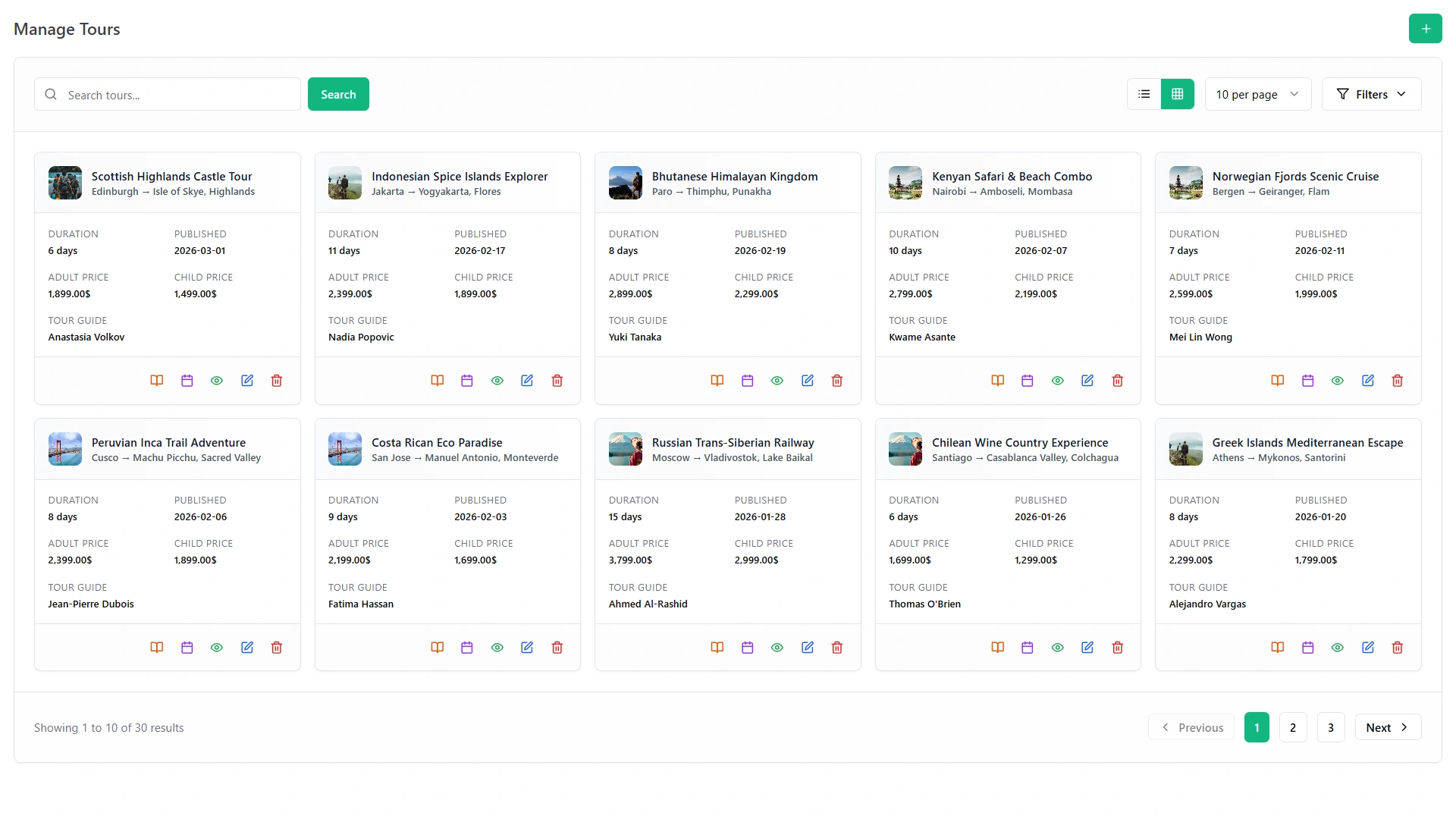 Manage Tours Effortlessly