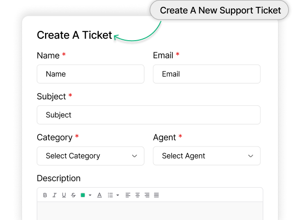 Create Ticket Form - TicketGo