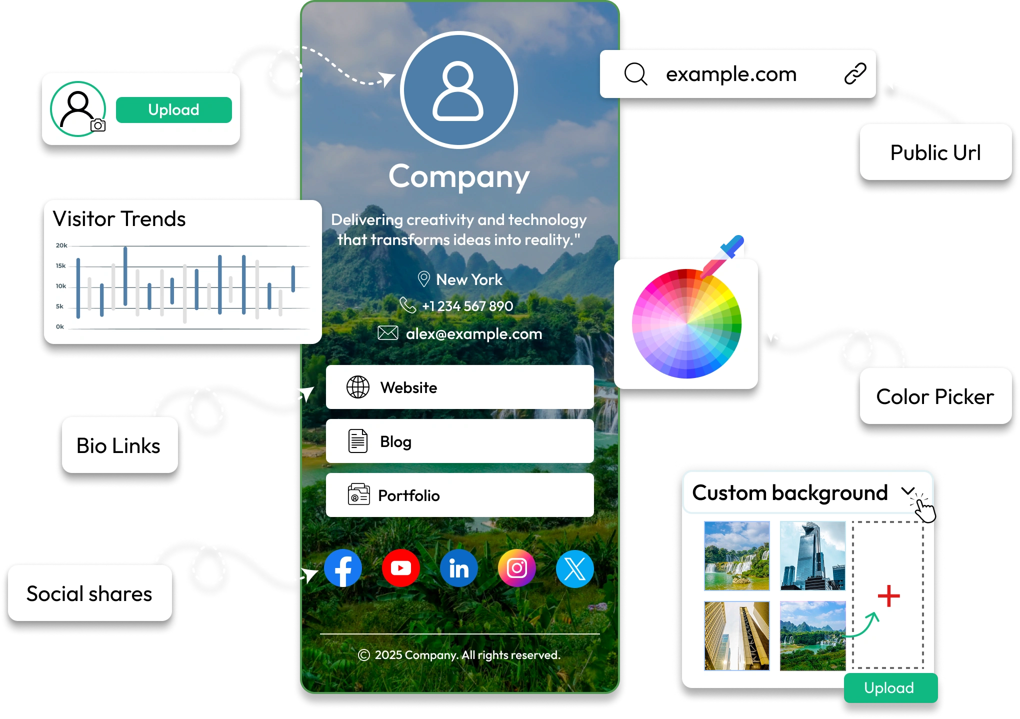 vCard – Create a Smart Bio Link With Our Digital Business Card Builder