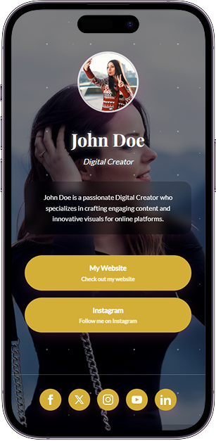 glamorous bio link