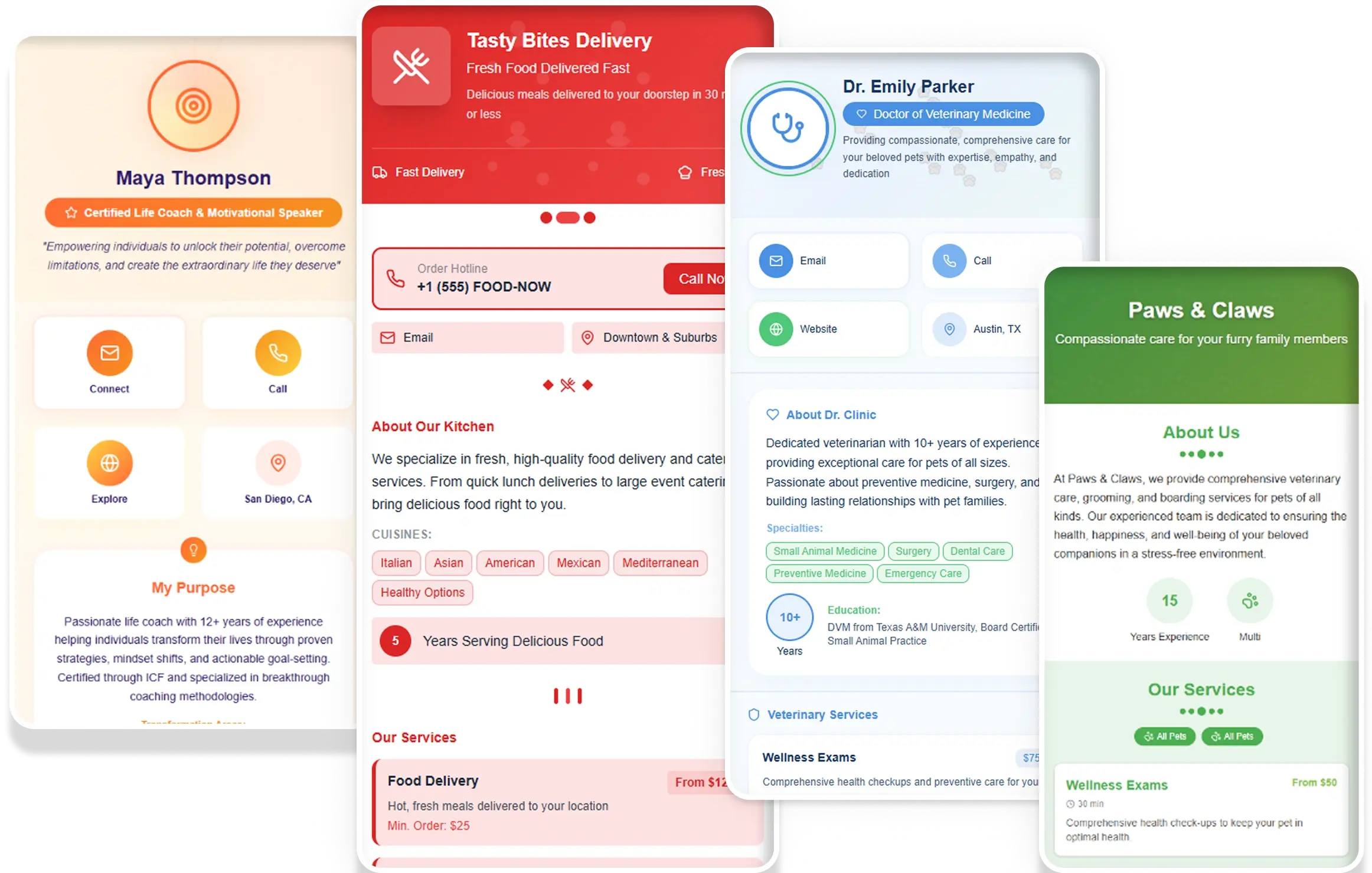 vCard – Create a Digital visiting card and Business Card Template