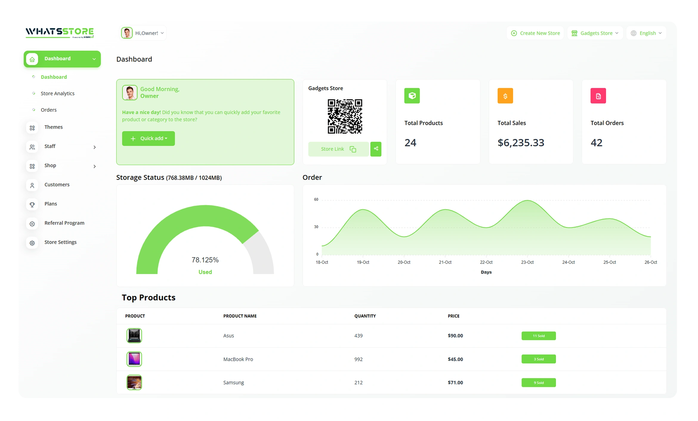WhatsStore Ordering Store Builder Saas