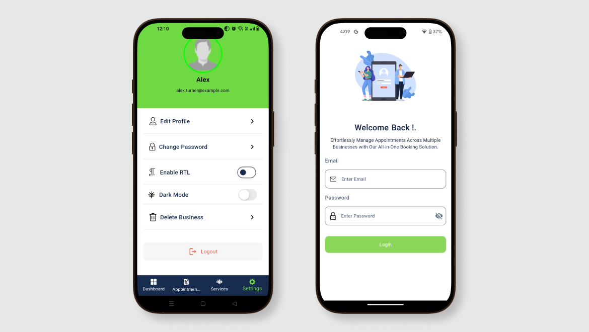 BookingGo SaaS Admin App