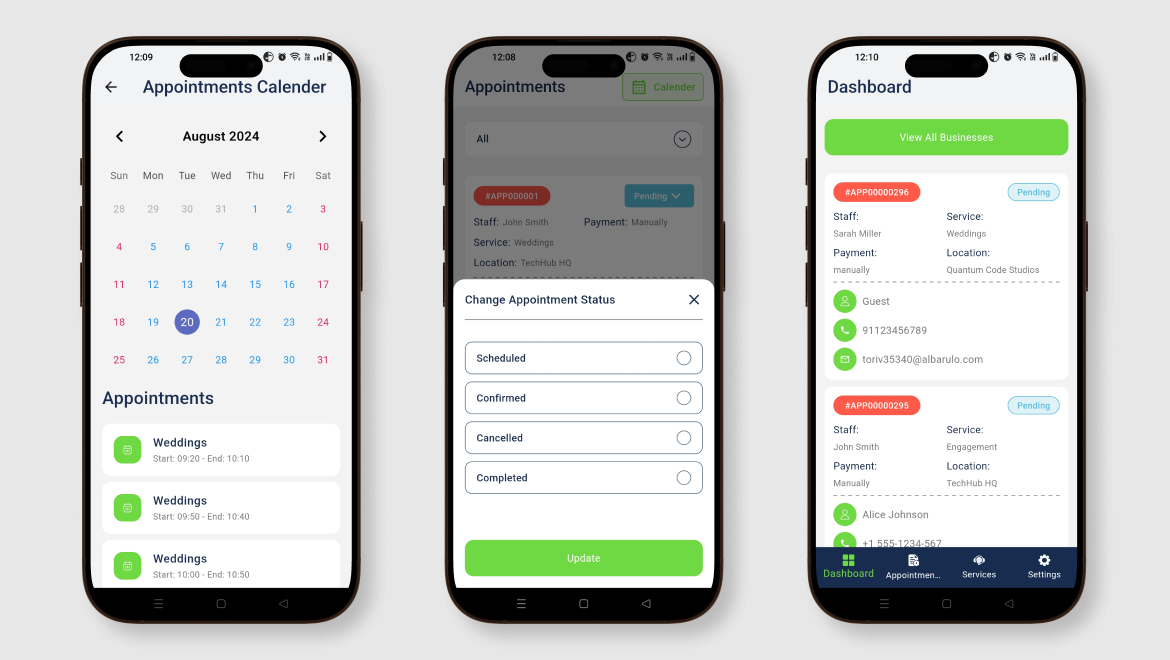 BookingGo SaaS Admin App