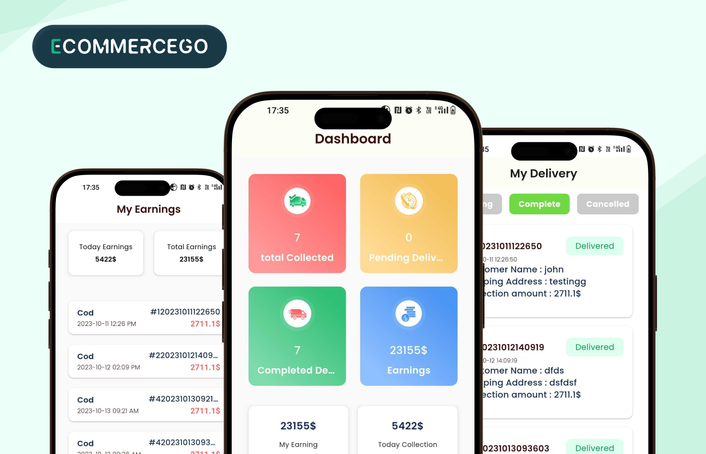 eCommerceGo Delivery Boy