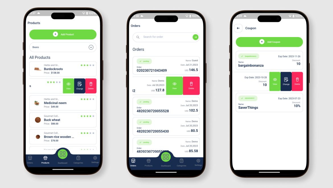 eCommerceGo SaaS Seller Apps