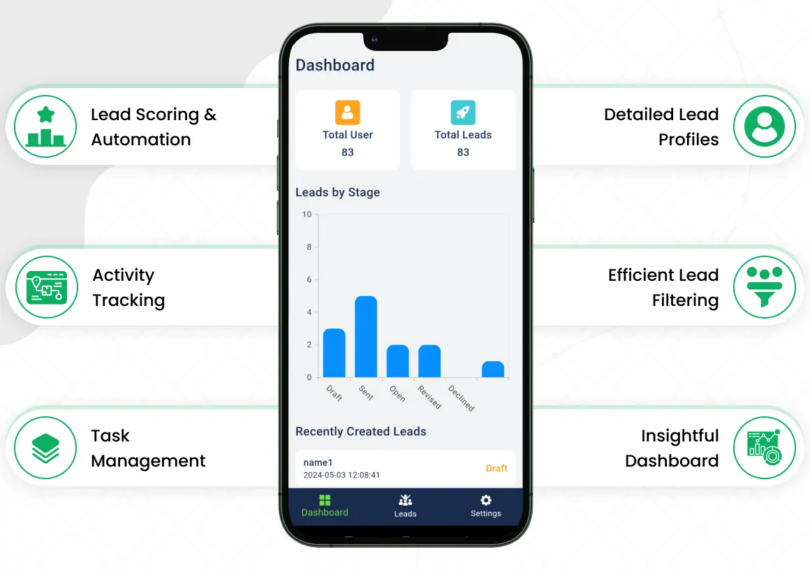 Lead Management – Dash Mobile App