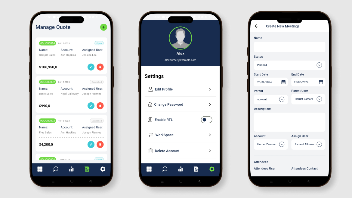 Sales – Dash Mobile App