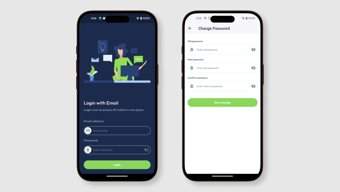 Support Ticket – Dash Mobile App