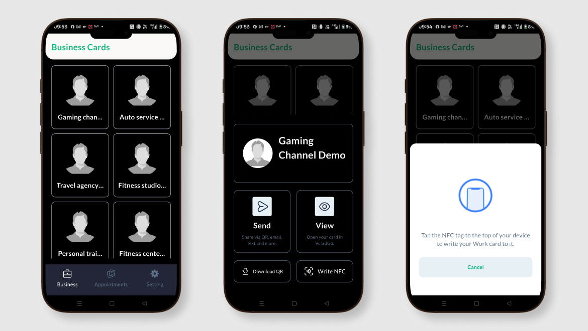 vCardGo App