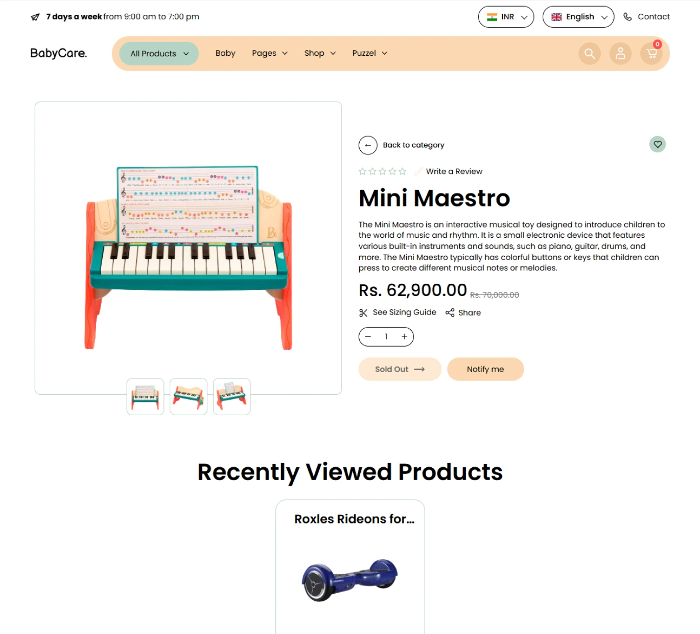 Babycare Shopify Theme - WorkDo