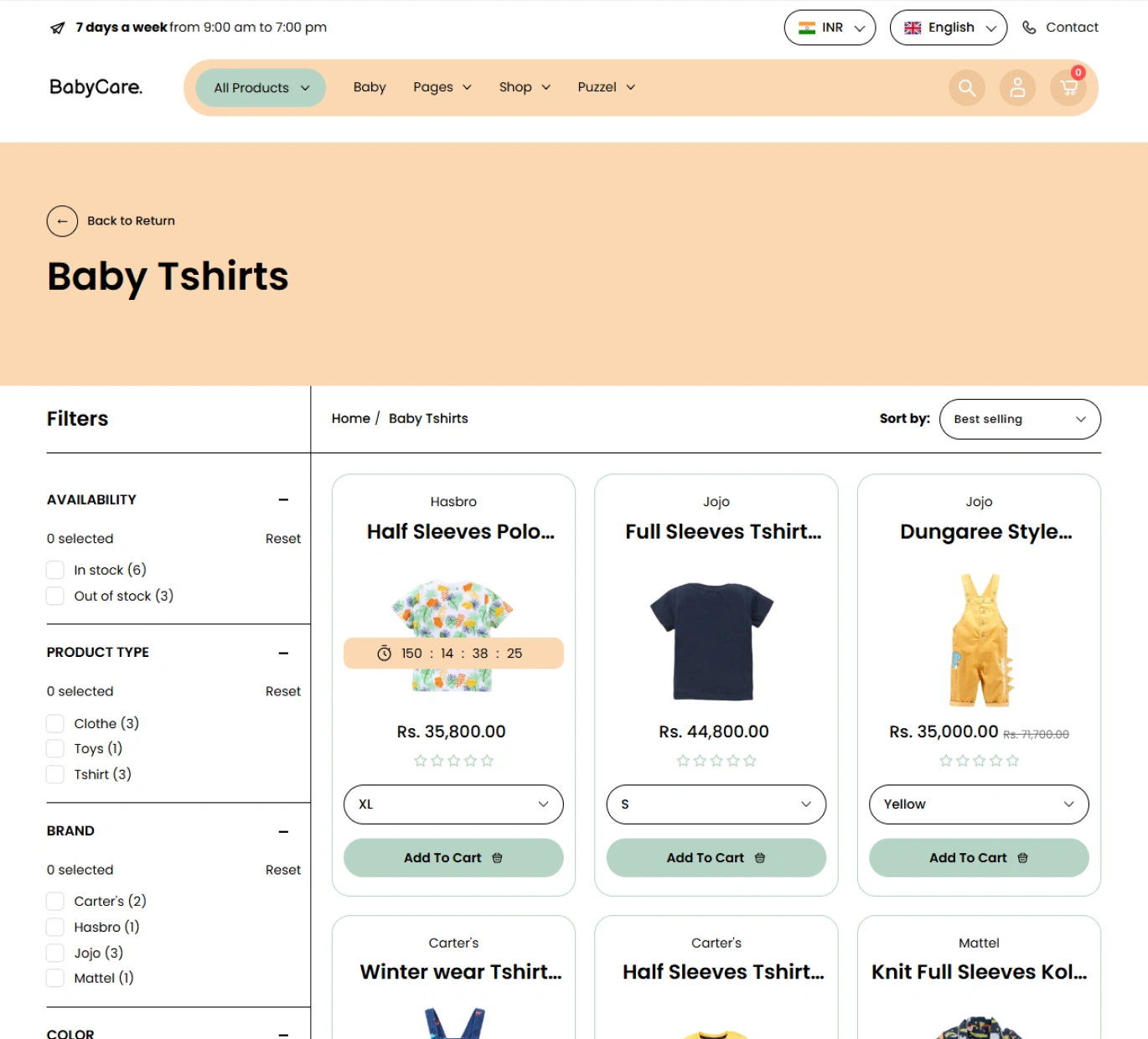 Babycare Shopify Theme - WorkDo
