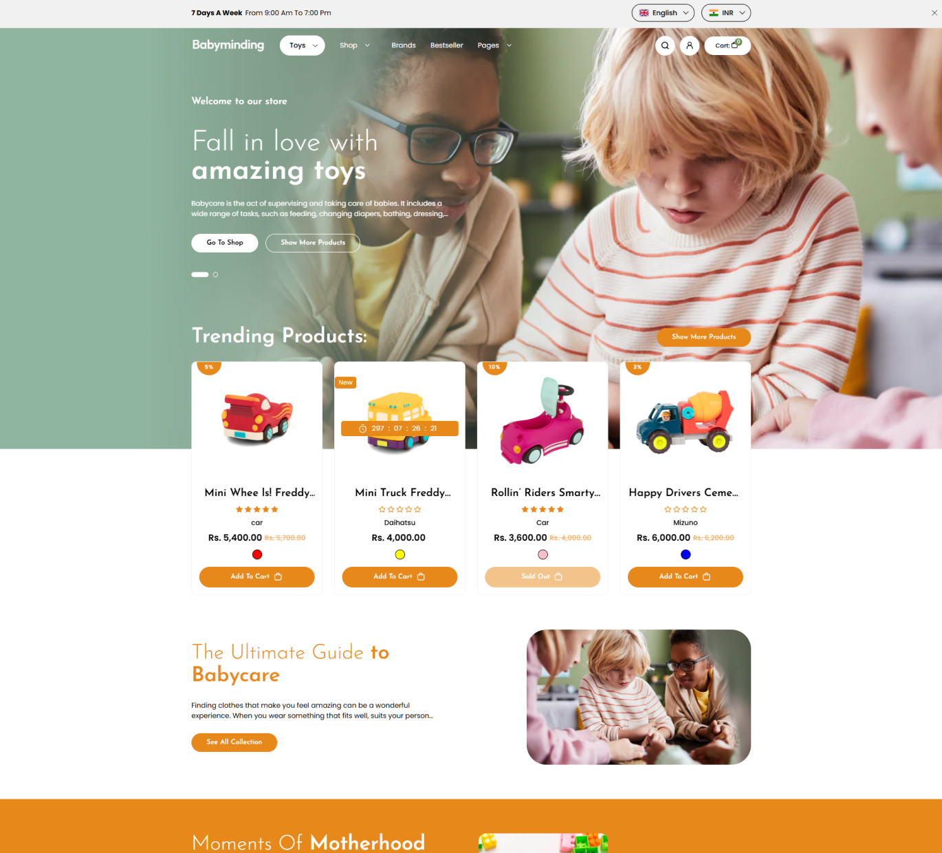 Babyminding Shopify Theme - WorkDo