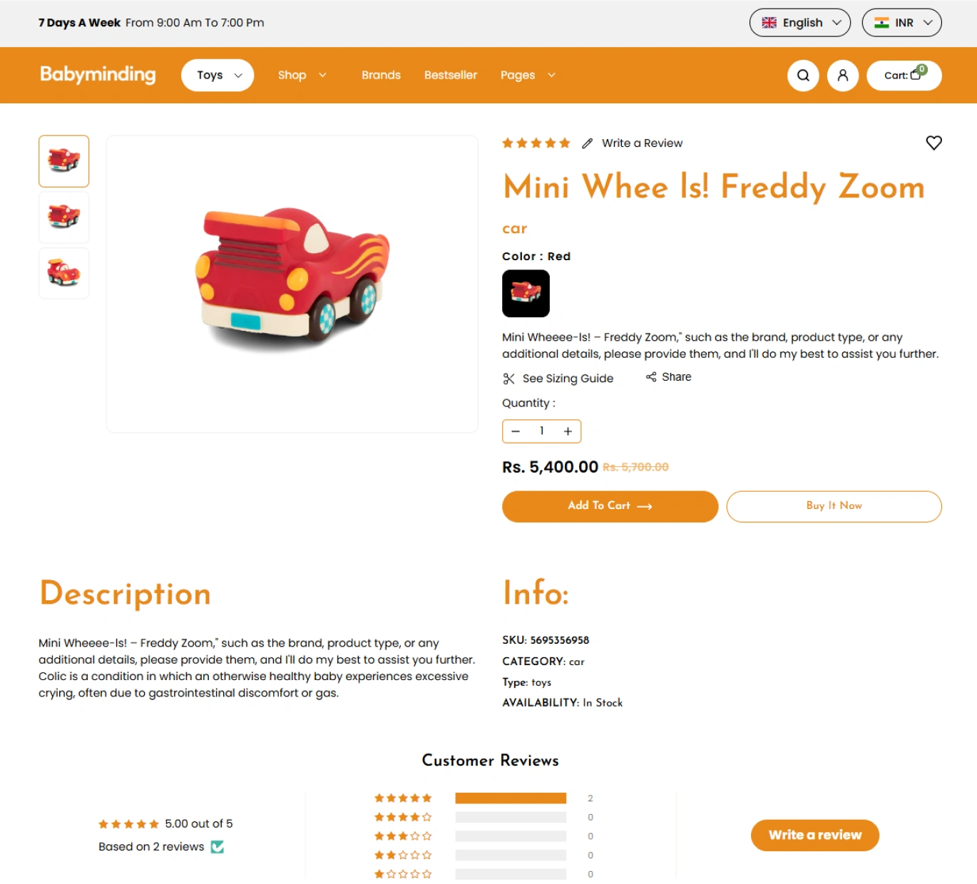 Babyminding Shopify Theme - WorkDo