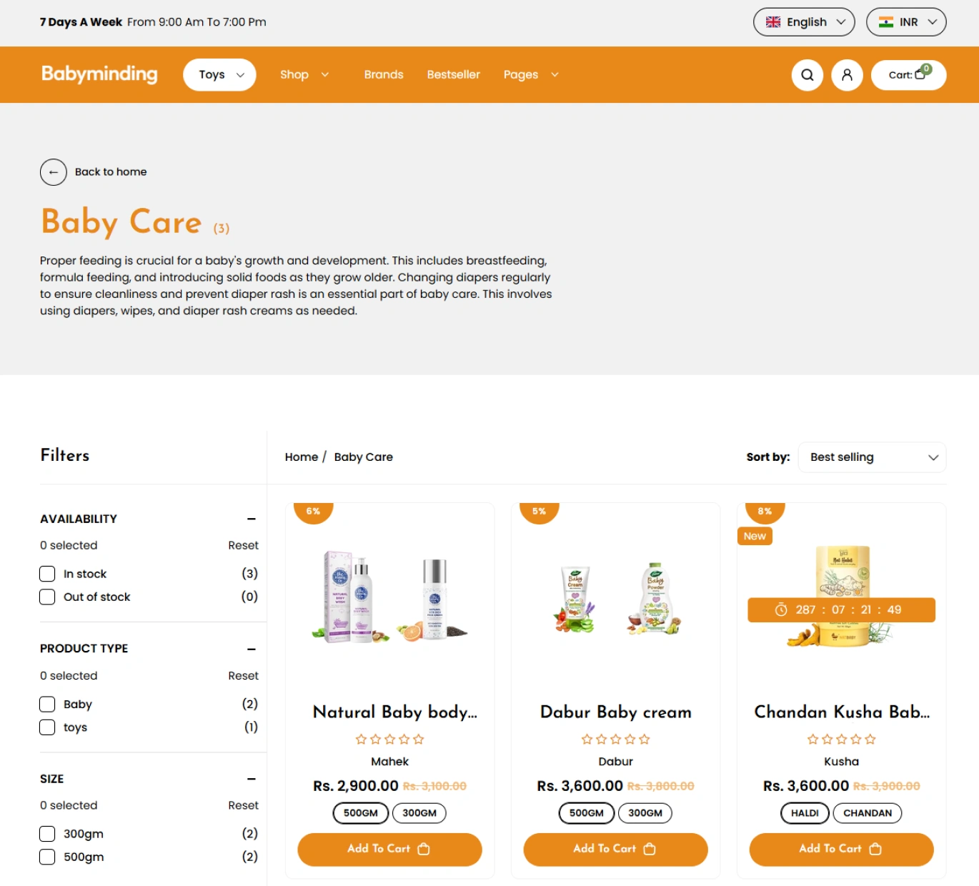Babyminding Shopify Theme - WorkDo