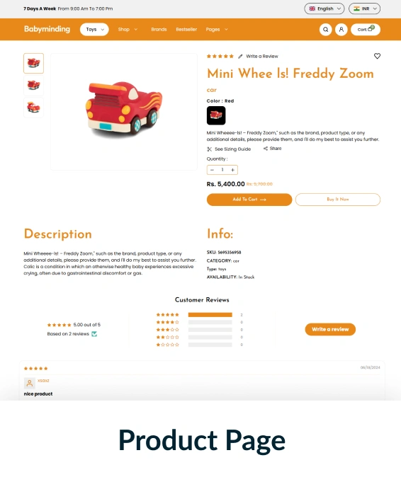Babyminding Shopify Theme