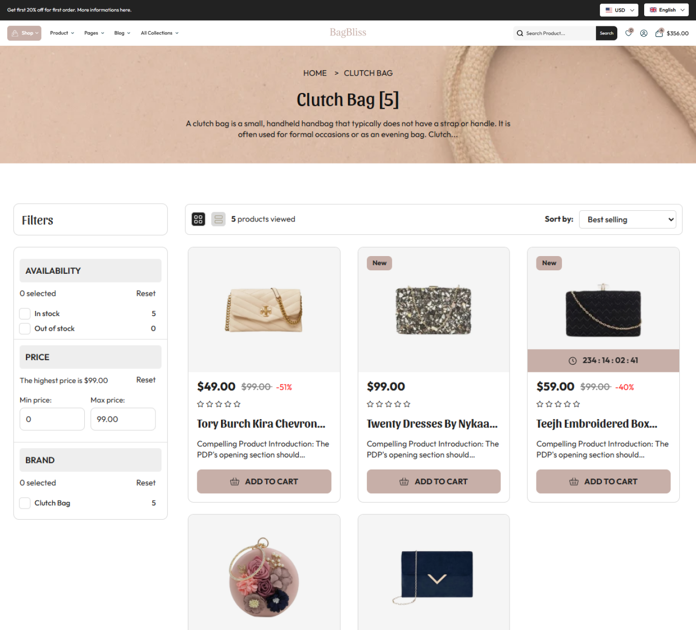 Bagbliss Shopify Theme - WorkDo