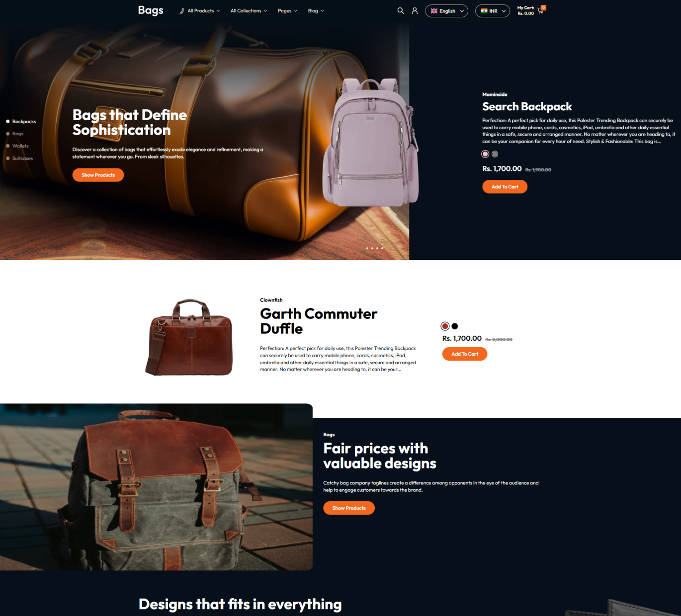 Bags Shopify Theme - WorkDo
