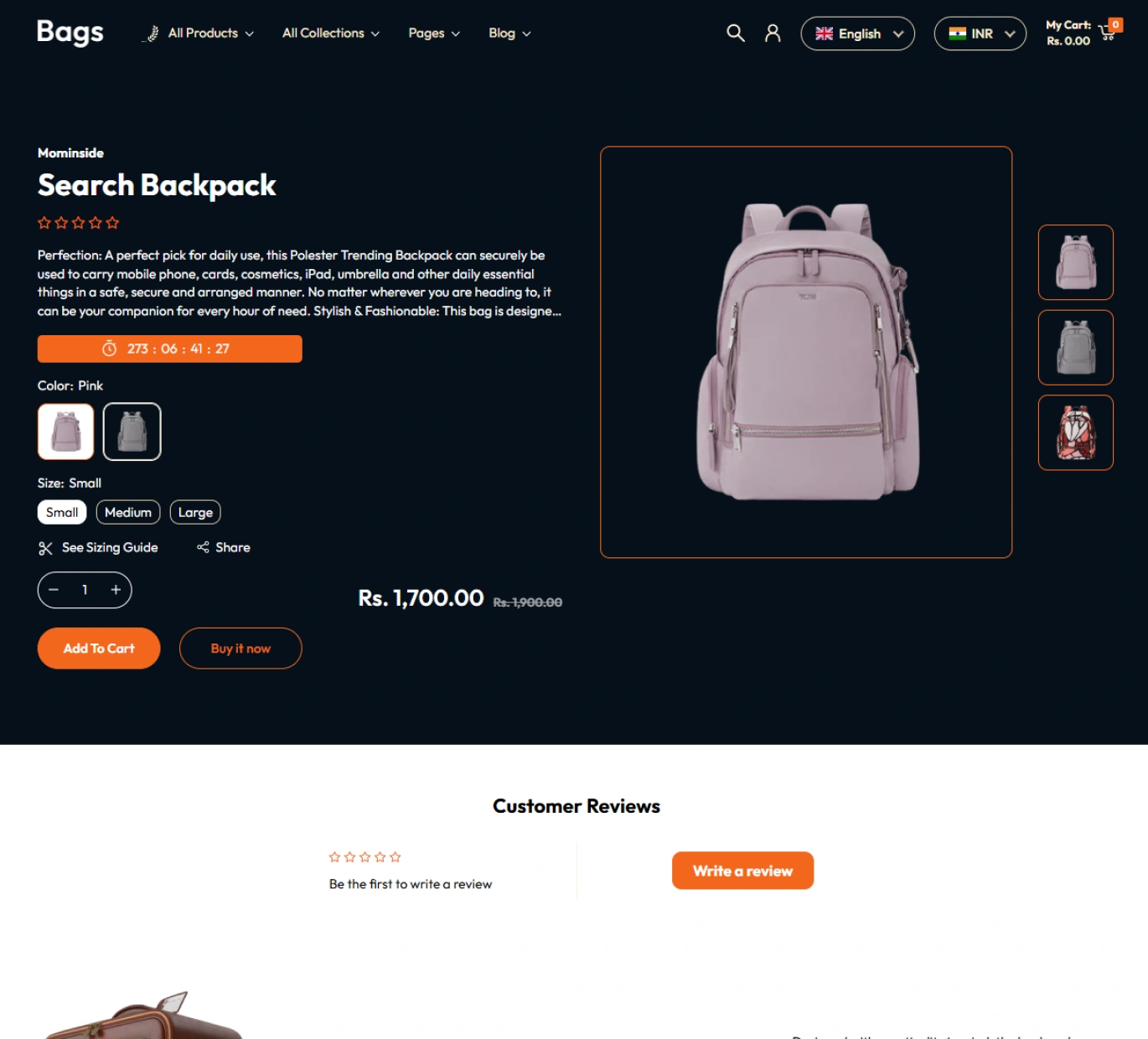 Bags Shopify Theme - WorkDo