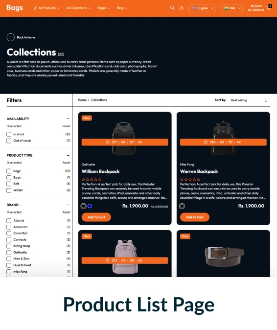 Bags Shopify Theme