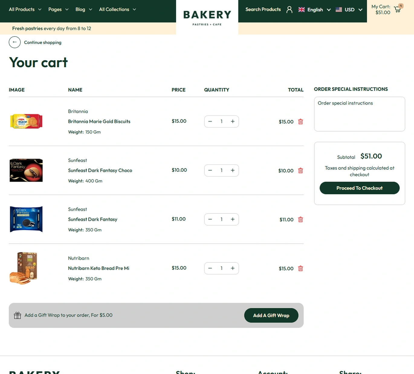 Bakery Shopify Theme - WorkDo