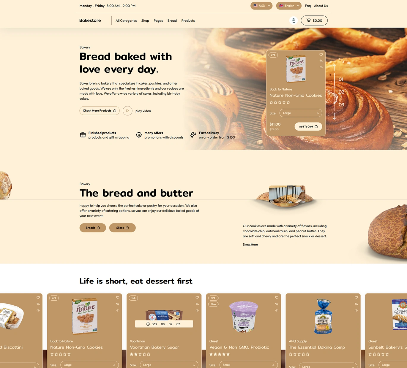 Bake Store Shopify Theme - WorkDo