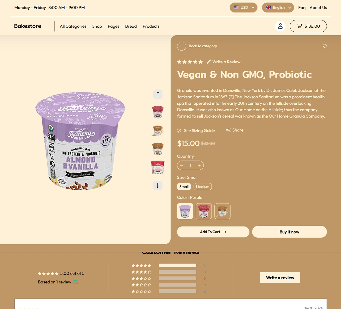 Bake Store Shopify Theme - WorkDo