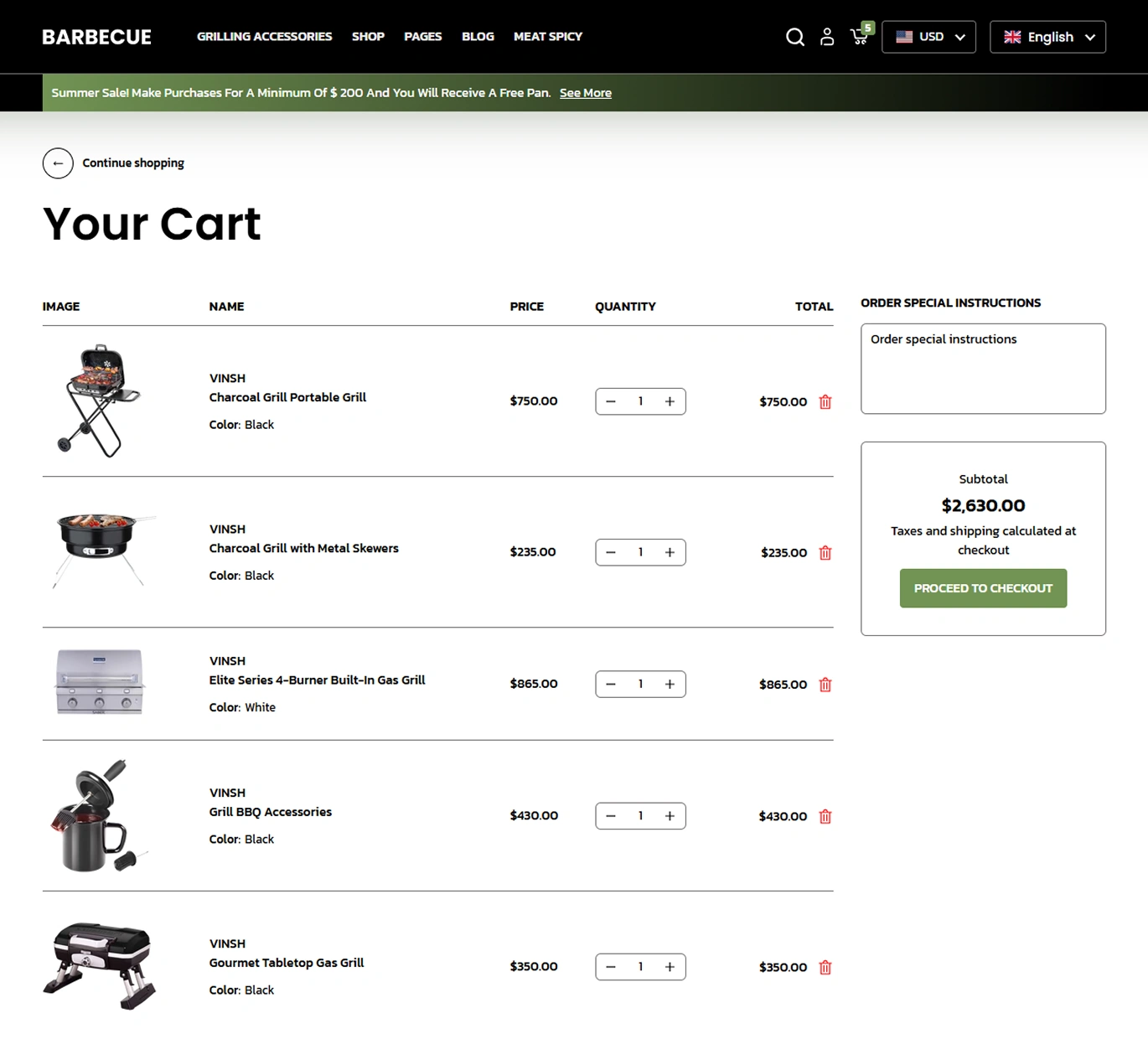 Barbecue Shopify Theme - WorkDo