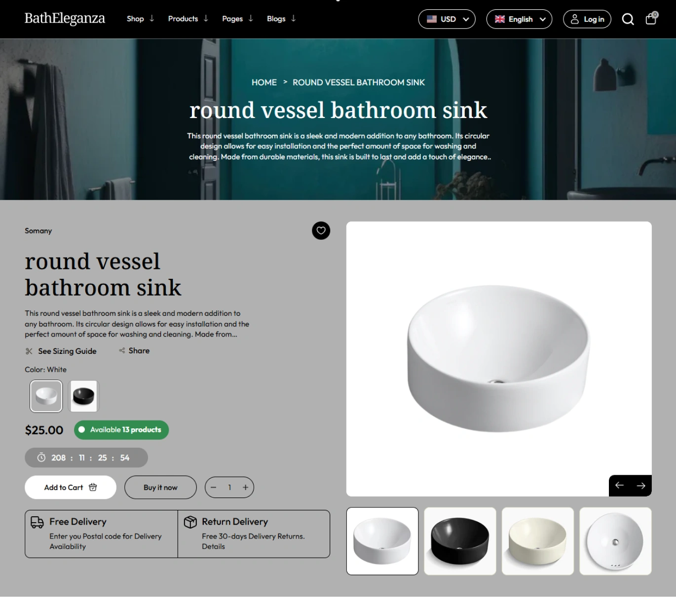 Bath eleganza Shopify Theme - WorkDo