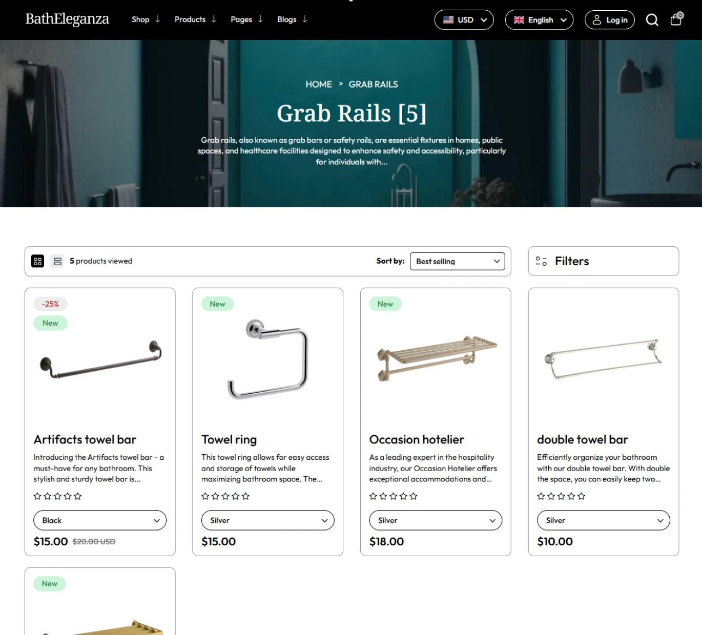 Bath eleganza Shopify Theme - WorkDo