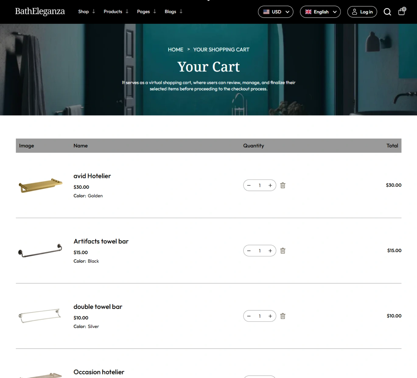 Bath eleganza Shopify Theme - WorkDo