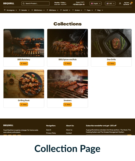 BBQ Grill Shopify Theme