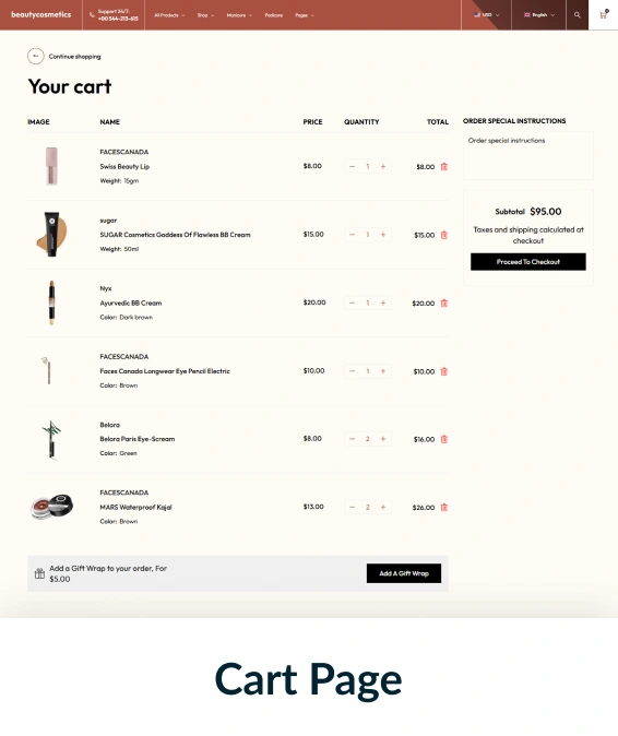 Beauty Cosmetics Shopify Theme