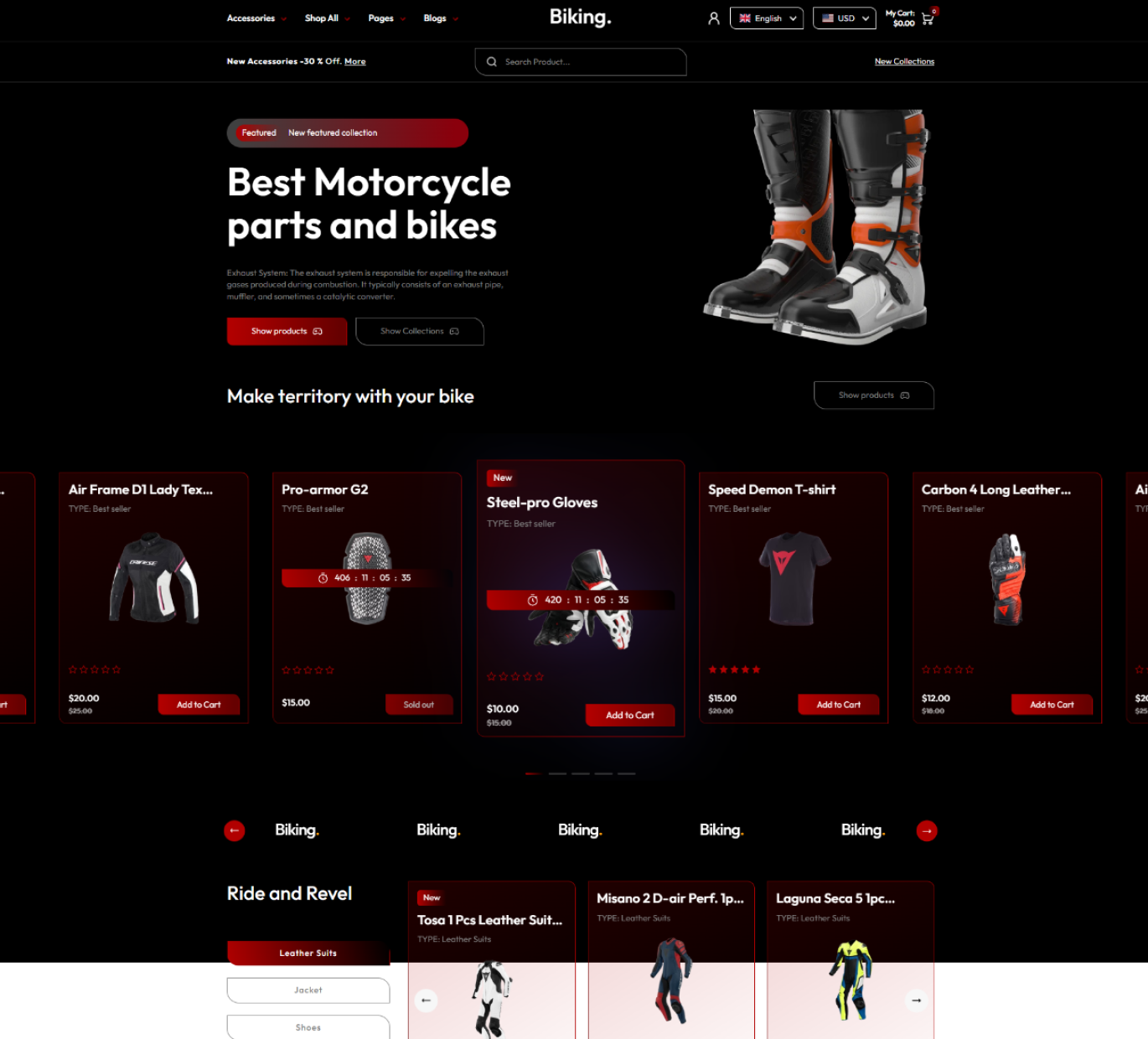biking shopify theme